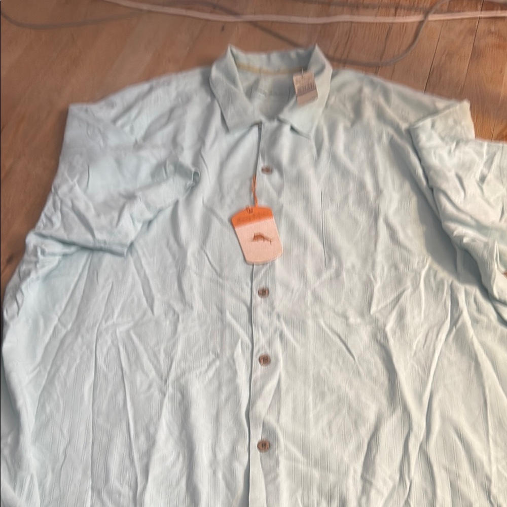 Tommy Bahama Light Blue Casual Button Down Shirt